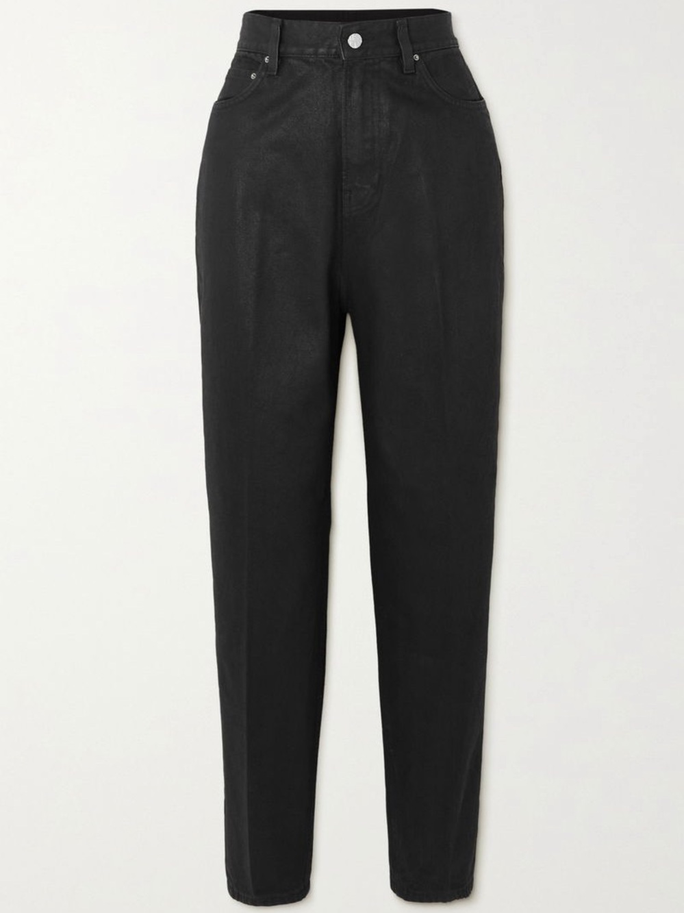 Toteme Coated High-Rise Tapered Jeans size 30